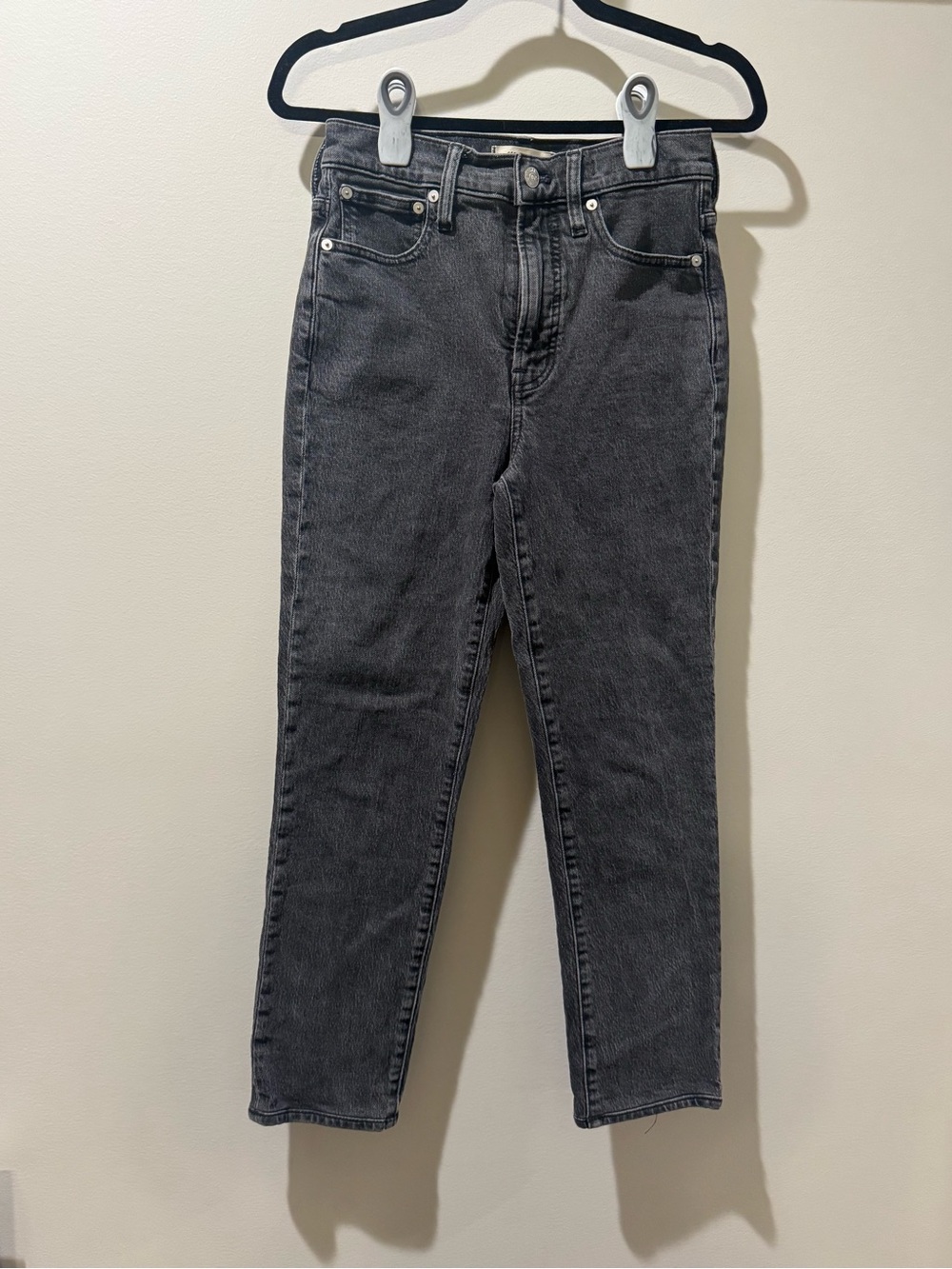 Madewell The Perfect Vintage Jean Lunar Wash High Rise Straight Denim Size 25